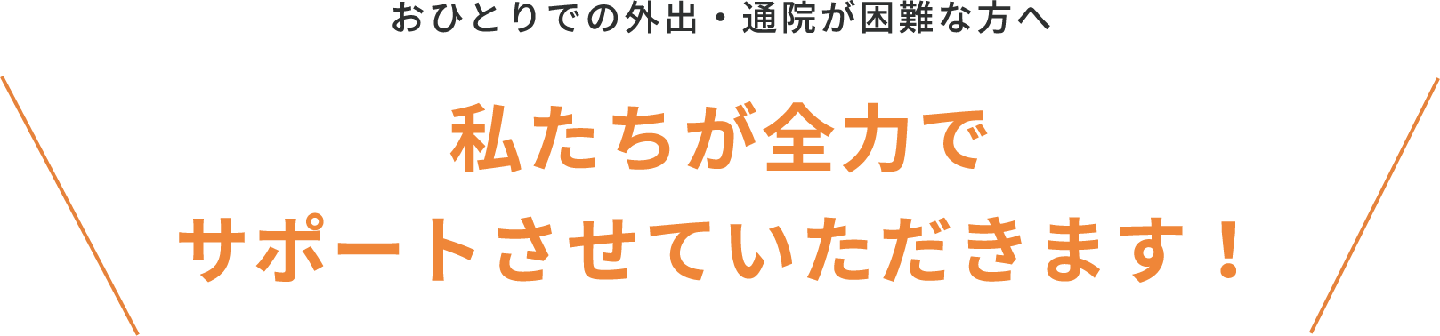 全力でサポート